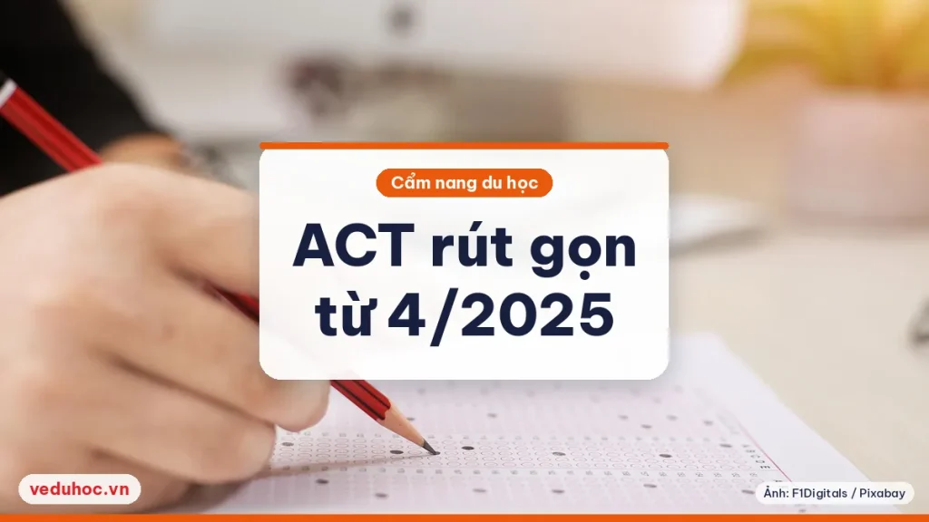 Bàn học sáng, một bàn tay cầm bút chì đỏ tô đáp án trên phiếu trắc nghiệm, minh hoạ bài thi chuẩn hoá ACT