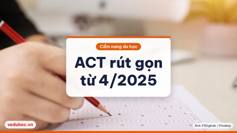 ACT rút gọn từ 4/2025: Science tuỳ chọn, Composite tính từ 3 môn
