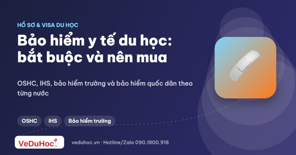 Bảo hiểm y tế du học (OSHC và các loại khác): bắt buộc và nên mua