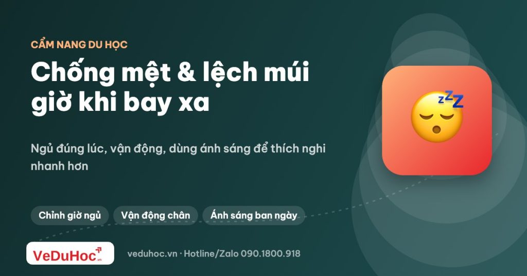 Bay đêm, bay chặng dài: cách chống mệt và lệch múi giờ