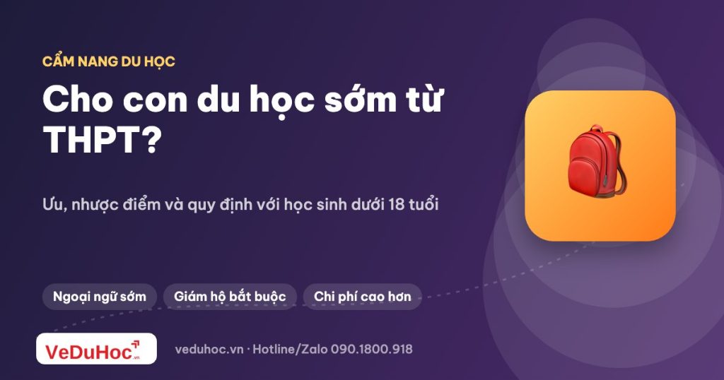 Cho con du học sớm từ bậc THPT: ưu và nhược điểm