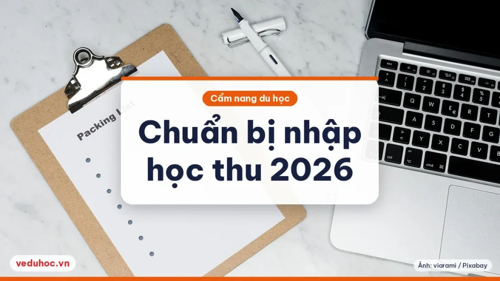 Bảng kẹp giấy ghi danh sách đồ cần mang bên máy tính xách tay