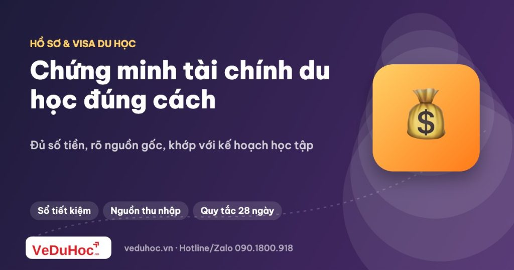 Chứng minh tài chính du học: hiểu đúng để không bị trượt visa