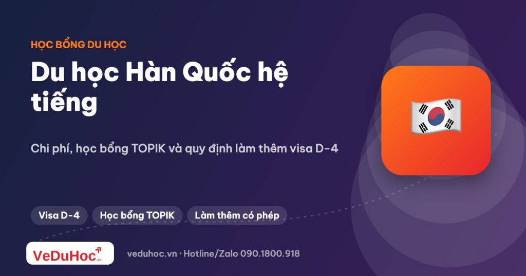 Du học Hàn Quốc hệ tiếng: chi phí, học bổng TOPIK và làm thêm