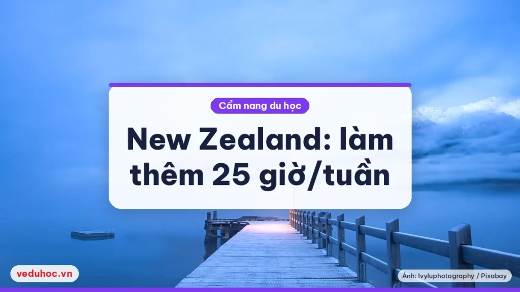 Ảnh minh hoạ chủ đề du học New Zealand làm thêm 25 giờ