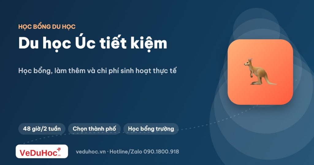 Du học Úc tiết kiệm: học bổng, làm thêm và chi phí sinh hoạt thực tế