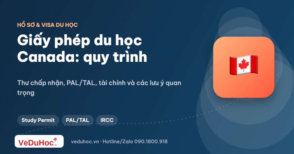 Giấy phép du học Canada (Study Permit): quy trình và lưu ý