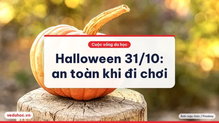 Halloween 31/10/2025 rơi vào thứ Sáu: lưu ý an toàn cho du học sinh