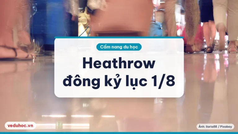 Heathrow đông nhất lịch sử ngày 1/8/2025: đến sớm và nối chuyến