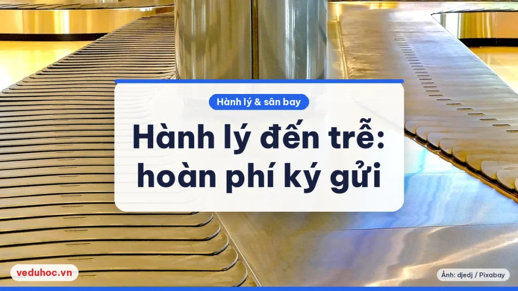 Băng chuyền hành lý kim loại ở sân bay chưa có vali, minh hoạ vali ký gửi đến trễ