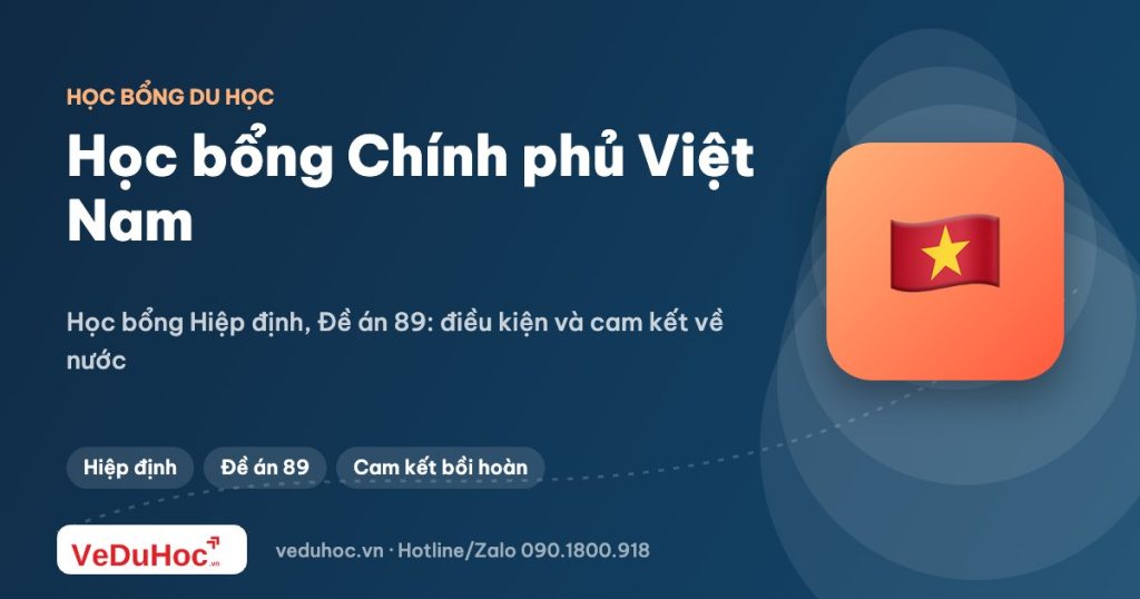 Học bổng Chính phủ Việt Nam (Đề án) cho du học sinh: điều kiện và cam kết