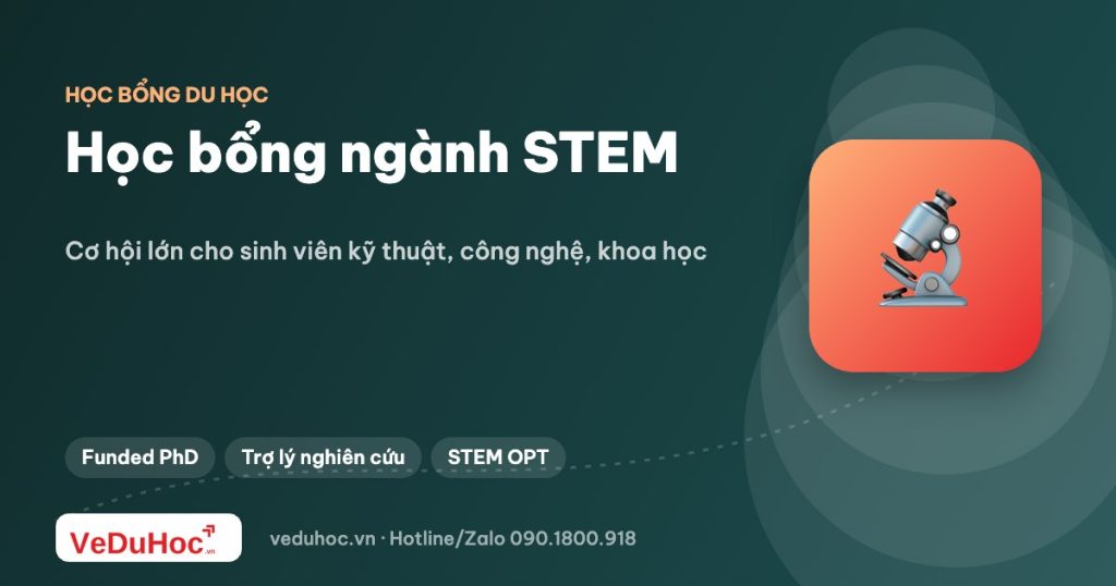 Học bổng cho ngành STEM: cơ hội lớn cho sinh viên kỹ thuật, công nghệ