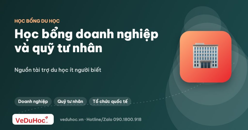 Học bổng doanh nghiệp và quỹ tư nhân: nguồn tài trợ ít người biết