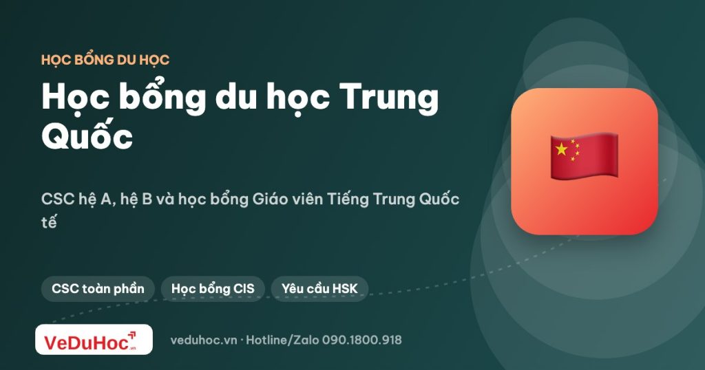 Học bổng du học Trung Quốc: CSC và học bổng Khổng Tử (nay là học bổng Giáo viên Tiếng Trung Quốc tế)