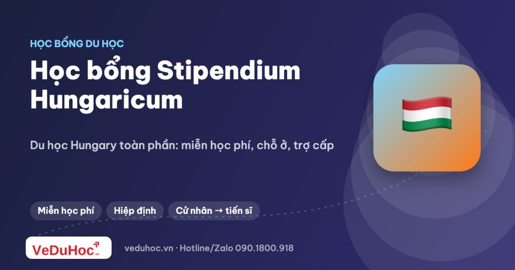 Học bổng Stipendium Hungaricum: du học Hungary toàn phần