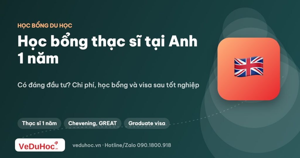 Học bổng thạc sĩ tại Anh 1 năm: có đáng đầu tư?