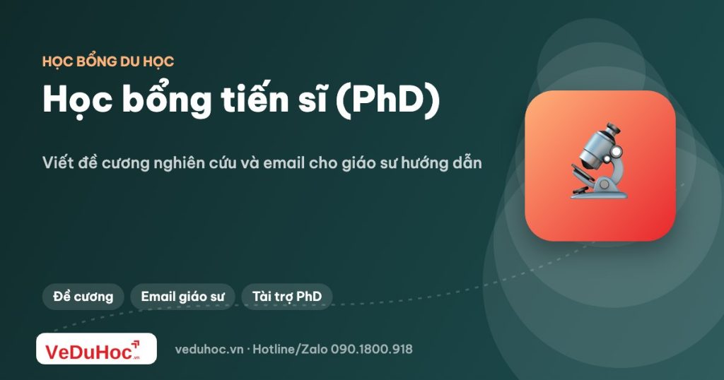 Học bổng tiến sĩ (PhD): cách viết đề cương nghiên cứu và email cho giáo sư hướng dẫn