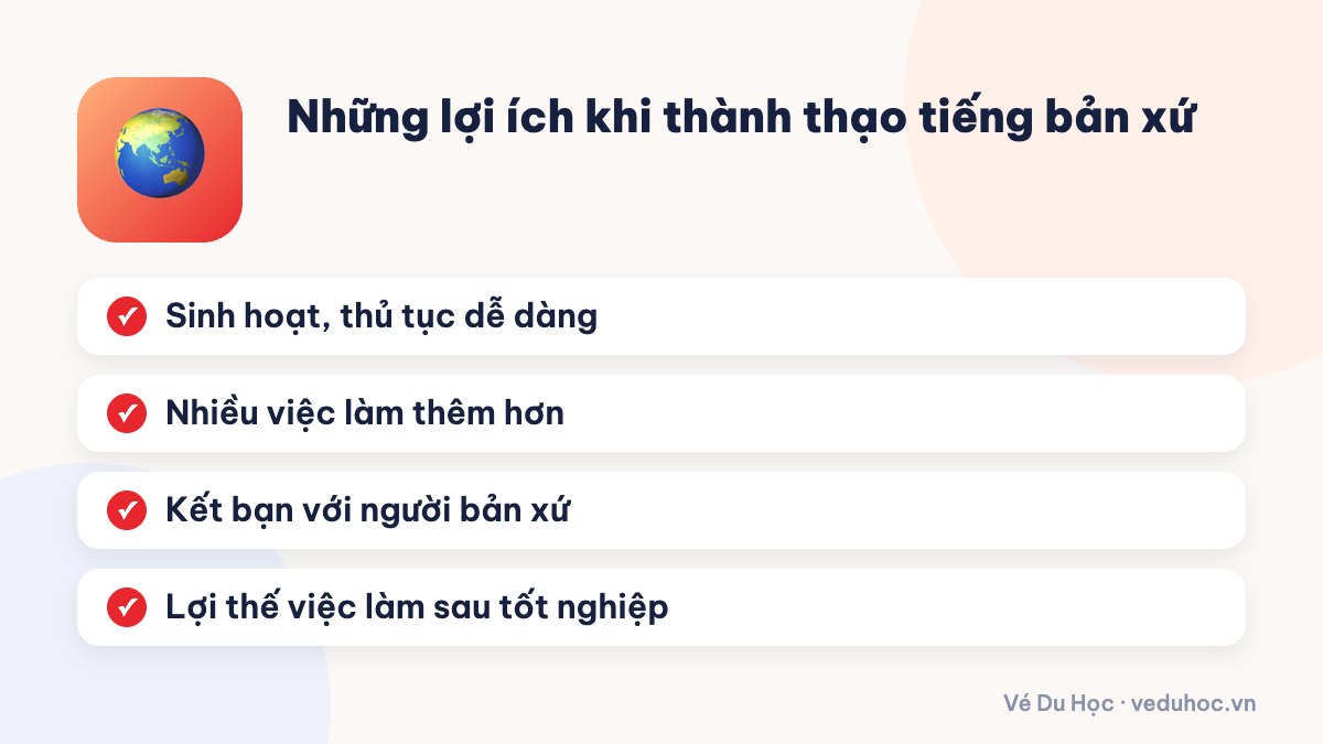 Những lợi ích khi thành thạo tiếng bản xứ