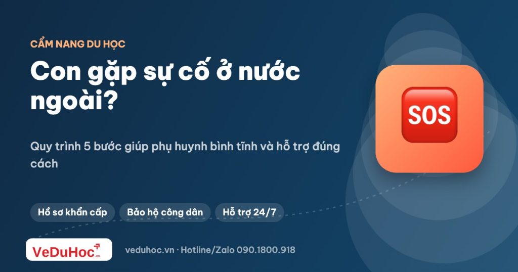 Khi con gặp sự cố ở nước ngoài: phụ huynh cần làm gì