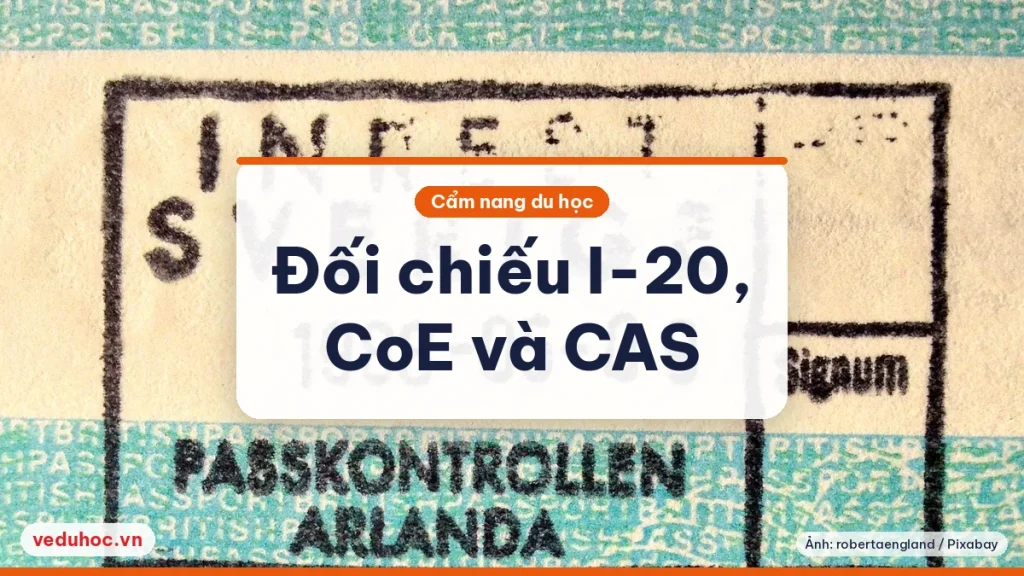 Đối chiếu I-20, CoE và CAS trước khi nộp visa: các mục cần soi
