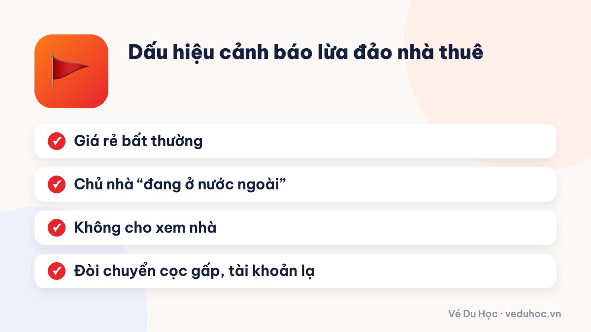 Dấu hiệu cảnh báo lừa đảo nhà thuê