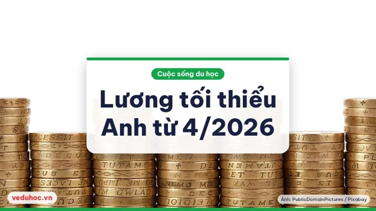 Lương tối thiểu Anh 12,71 bảng từ 4/2026: sinh viên làm thêm cần biết