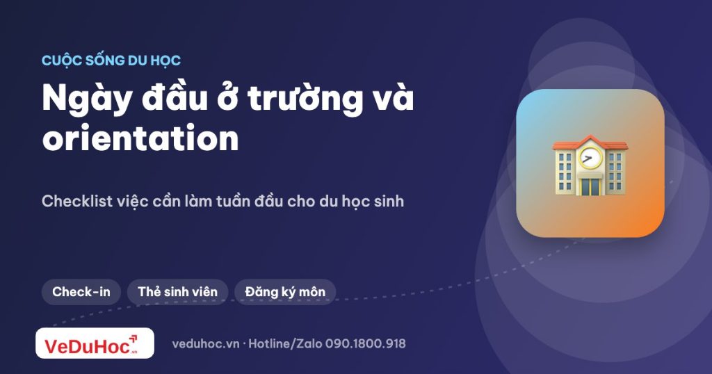 Ngày đầu tiên ở trường: orientation và những việc cần làm