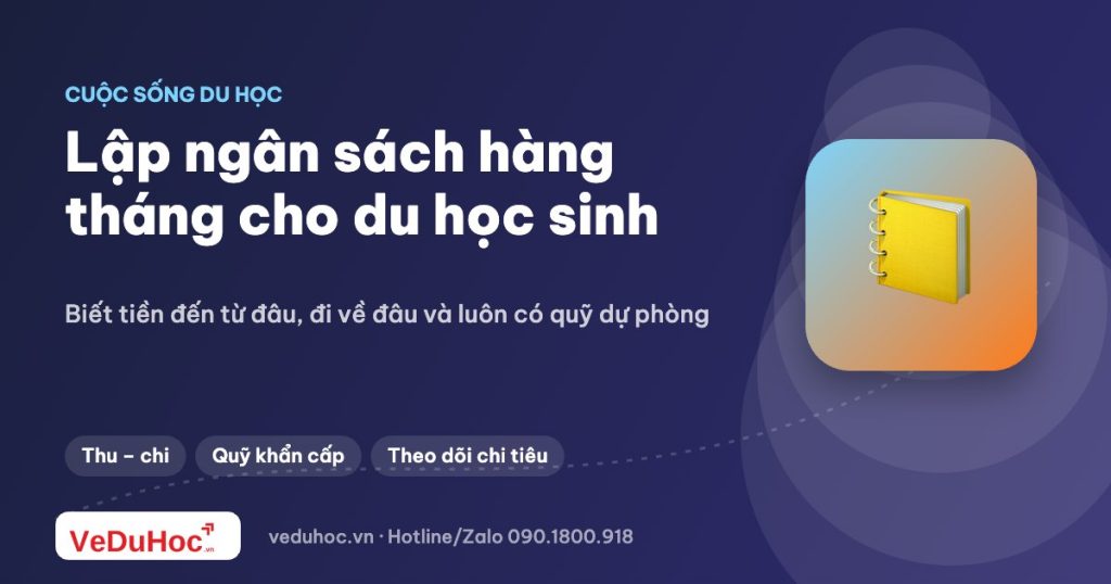 Quản lý tài chính cá nhân cho du học sinh: lập ngân sách hàng tháng