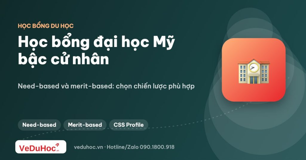 Săn học bổng đại học Mỹ bậc cử nhân: need-based và merit-based