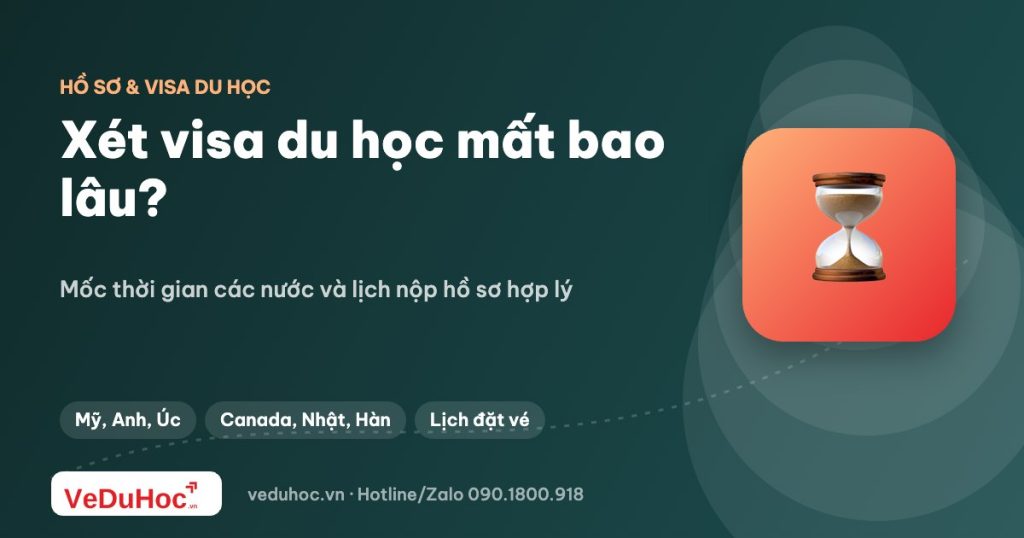 Thời gian xét visa du học các nước: nên nộp trước bao lâu