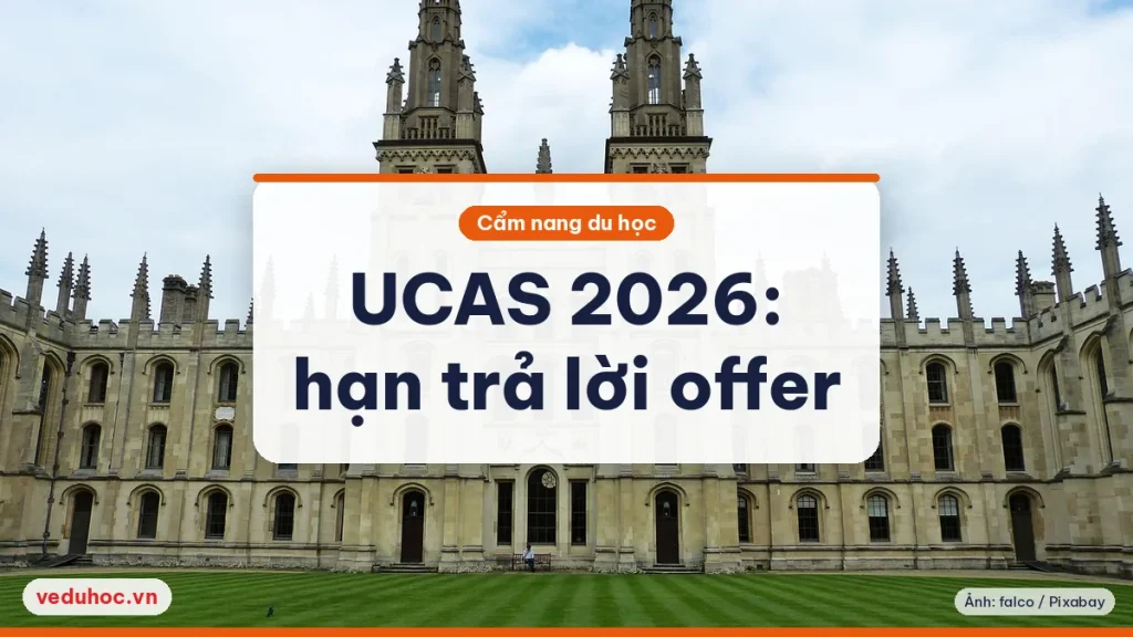 Ảnh minh hoạ chủ đề UCAS hạn trả lời offer 2026