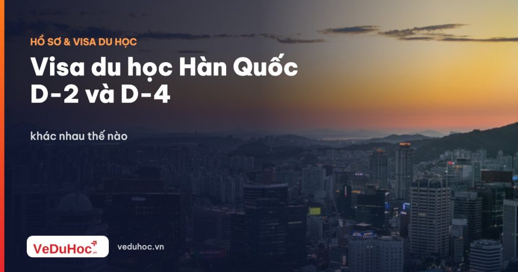 Korean student visa D-2 and D-4: what is the difference?