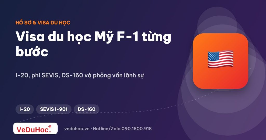 Visa du học Mỹ F-1: I-20, phí SEVIS và phỏng vấn lãnh sự