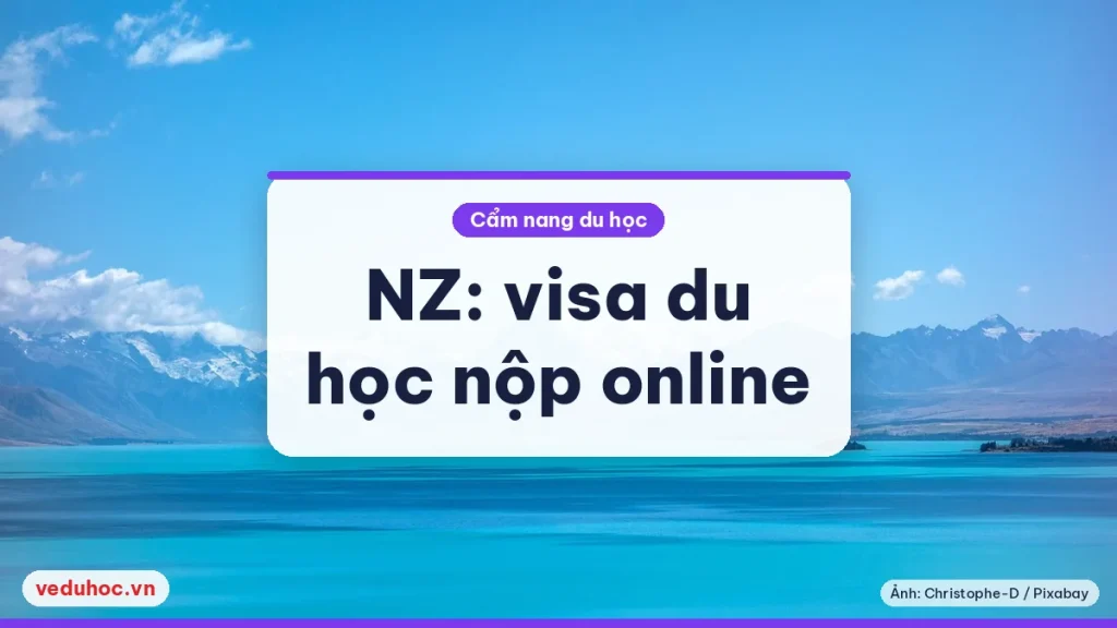 Hồ nước màu ngọc nhìn ra dãy núi tuyết phía xa, cảnh thiên nhiên New Zealand