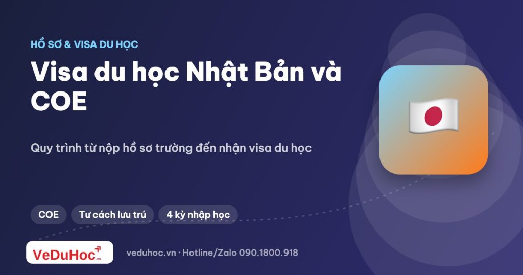 Visa du học Nhật Bản: COE và quy trình xin visa